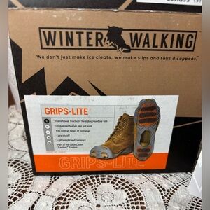 Grips-Lite Ice Grip Traction Footwear Winter Walking Size Small